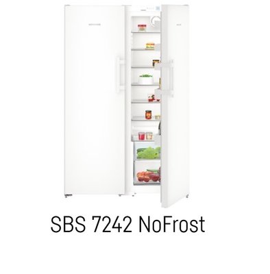 魔法廚房 德國利勃 Liebherr SBS7242 獨立式 白色雙門冰箱 無霜 兒童安全鎖 原廠保固