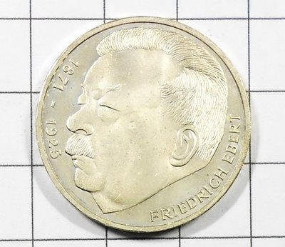 HD030 德國1975年 弗里德里希·艾伯特 銀幣