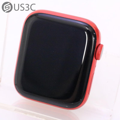 【US3C-高雄店】【一元起標】台灣公司貨 Apple Watch 6 44mm GPS版 紅色 鋁合金錶殼 蘋果手錶 智能穿戴 智慧型手錶