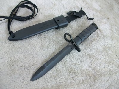 【軍武門二館】M7刺刀(BY-M16 附黑色塑鋼套)1001-5戰術格鬥刀刺刀/野外生存遊戲