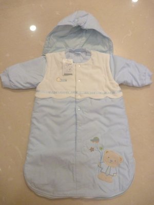 [千金小公主]  全新  超值/買到賺到 麗嬰房水藍色嬰幼兒睡袋/睡袍/睡衣/包巾 6M以上