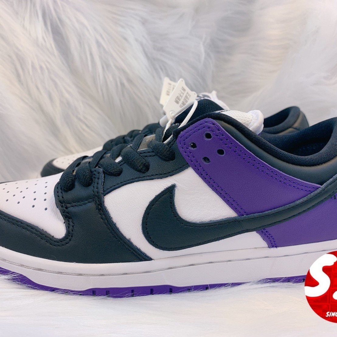 S.G Nike SB Dunk Low Pro Court Purple 黑紫黑頭男女鞋BQ6817-500