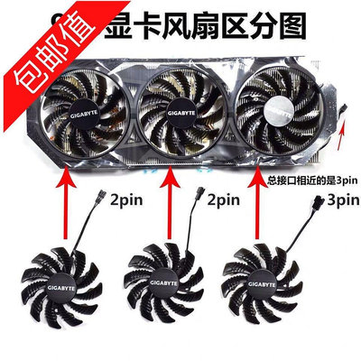 熱賣 技嘉 GTX 970 顯卡散熱風扇 T128010SM PLD08010S12H 直徑 7.5cm CPU散熱器新品 促銷