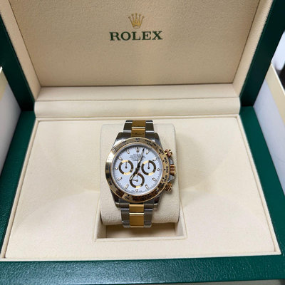 勞力士Rolex 116503 白面 半金白 非白熊貓116500 Daytona 迪通拿