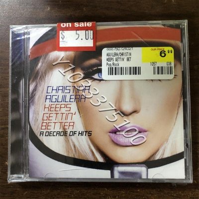 現貨CD 阿奎萊拉 Christina Aguilera Keeps Gettin  Better未拆 唱片 CD 歌曲【奇摩甄選】535