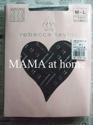 3a-1/NEW＜日本製rebecca taylor 黒色縷空屈紋編織綿褲襪＞M~L/￥1575