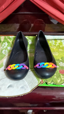 Crocs 7號 彩虹 黑色 平底鞋 休閒鞋 防水 運動 舒適鞋 750