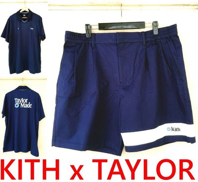 BLACK全新KITH x TAYLORMADE高爾夫球品牌聯名系列!休閒工作短褲