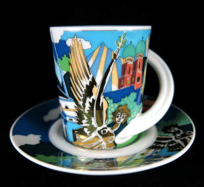 德國Rosenthal 設計師系列Cupola City咖啡杯盤組-K