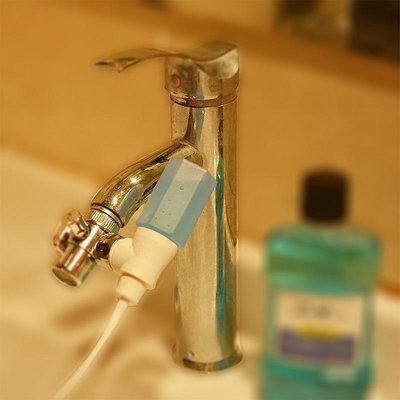 水龍頭洗牙器 高壓脈衝水柱 高效活氧氣壓式設計 清潔牙縫 高壓水柱洗牙器 潔牙器 沖牙器 免插電強力