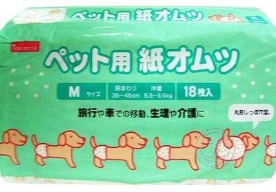 【??培菓寵物48H出貨??】日本inuneru˙寵物免洗尿褲/生理褲【M號】18入 特價275元 (蝦)