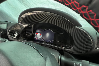 汽車配件 汽車尾翼 適用新款斯巴魯BRZ 豐田GR86碳纖維內飾 干碳中控顯速屏儀表邊框