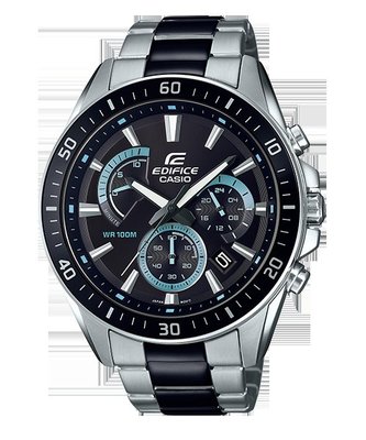 CASIO手錶 EDIFICE三針三眼設計EFR-552SBK-1A 100米 CASIO公司貨EFV -540