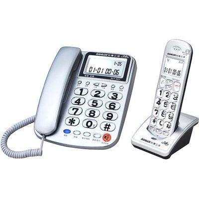 【通訊達人】【含稅價】台灣三洋DCT-8917聽筒增音/來去電報號數位無線親子機_銀色款/紅色款可選