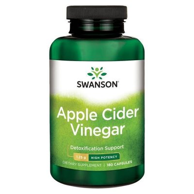 【天然小舖】Swanson 新款 Apple Cider Vinegar 高單位蘋果醋 625mg 180顆