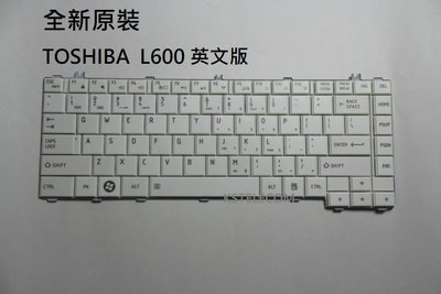 東芝 L600 C600D C600 L600D L700 L730 L640 L630 鍵盤 白色 英文版