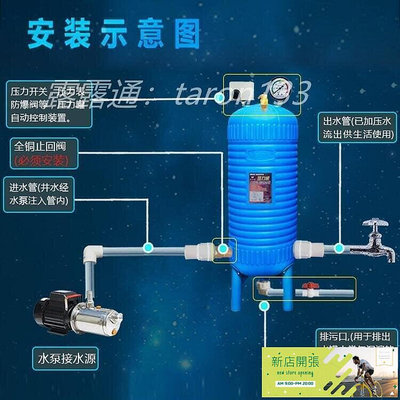 【現貨】pe無塔供水器家用全自動太陽能水泵 壓力罐自來水增壓水塔水箱 拍賣