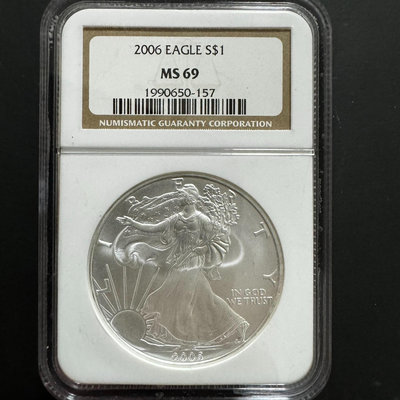 美國2006鷹洋行走女神銀幣1盎司 31.1克 純銀99991650