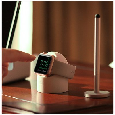 蘋果 Apple Watch 1 2 3 4 5 6 SE代 通用 充電支架 智慧手錶 矽膠 手錶座充 展示架 充電座-337221106
