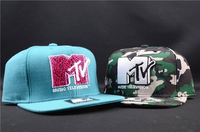 Cover Taiwan 官方直營 Starter MTV Snapback 棒球帽 平沿帽 叢林迷彩 藍色 (預購)