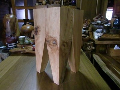 【原味手工家具】台灣紅檜木牙齒椅-台南 原木 家具