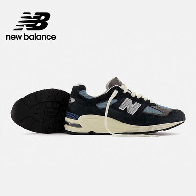 【New Balance】 NB 美製復古鞋_中性_黑藍色_M990TB2-D楦 990 英美鞋