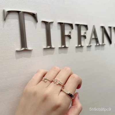 正品二手-TIFFANY & CO/蒂芙尼 谷愛凌同款1837 Makers Slice 18K金戒指
