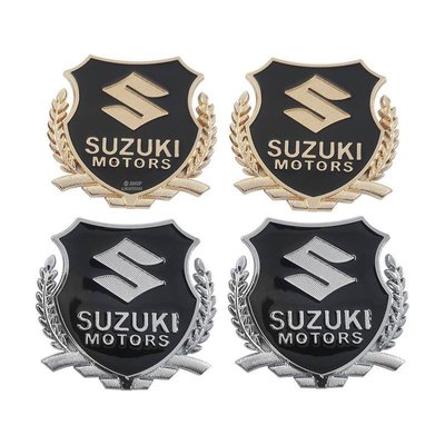 SUZUKI 2 X 金屬鈴木電機徽標汽車汽車側窗裝飾標誌徽章貼紙鈴木貼花-飛馬汽車