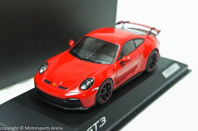 【現貨特價】保時捷原廠 1:43 Minichamps Porsche 911 GT3 992 2021 紅/黑色