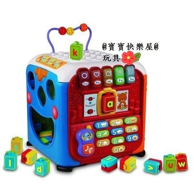 林口@寶寶快樂屋@ Vtech 聲光積木學習寶盒（二手玩具)售價1000