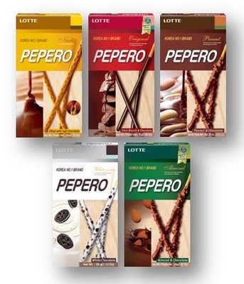 Pepero 樂天巧克力棒系列