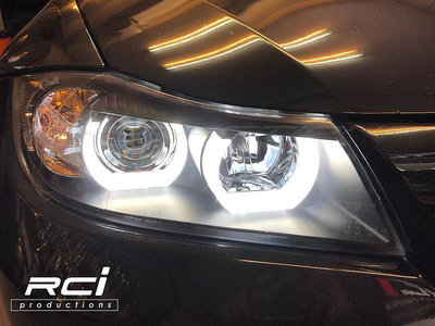 RCI HID LED專賣店 SONAR BMW E90 U型導光 LED光圈 335 320 魚眼大燈 台灣製