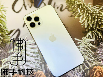 💎iPhone 12 Pro Max 256G 金 副廠電池100% 單機無盒 有配件