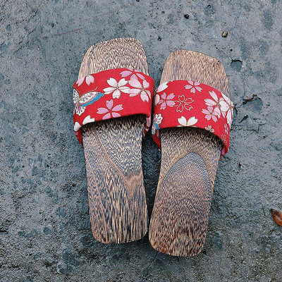 木屐女包頭一字拖鞋女日式涼拖cos日本厚底木拖鞋夏高跟和風