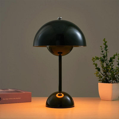 丹麥設計 蘑菇花苞燈 觸摸充電小夜燈 LED檯燈