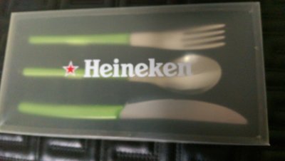 Heineken海尼根~~~就是要海尼根3項餐具組不買可惜