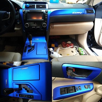 現貨 適用於2012-2016款豐田七代凱美瑞內飾改裝貼紙Toyota Camry XV50中控檔位碳纖維裝飾貼保護防刮
