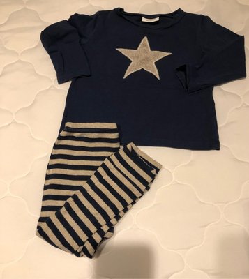 英國童裝 NEXT baby 美國隊長 星星款 成套睡衣 寶寶睡衣12-18m 套裝