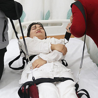 易脫服 癱瘓病人起身側臥輔助護理翻身移位墊臥床老人上下樓搬運帶輪椅