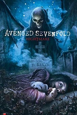 ##進口海報 73 Avenged Sevenfold Nightmare 附贈海報筒 全新60 x 90 cm