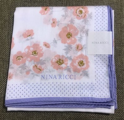 日本手帕  擦手巾 Nina ricci no.28-13 56cm 大尺寸