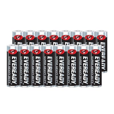 【永備EVEREADY】1215SW16黑金鋼 碳鋅電池3號(AA)16入裝(錳乾電池 黑錳電池 乾電池)