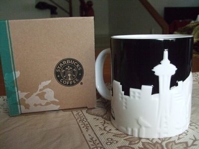 美國星巴克 Starbucks 城市馬克杯 立體浮雕限定款 西雅圖 SEATTLE 城市