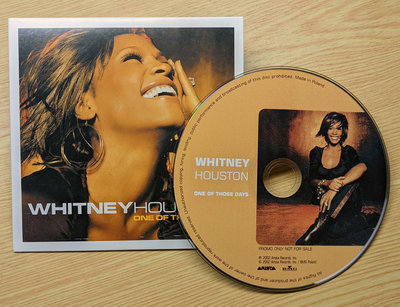 波蘭宣傳CD+圖片光碟！WHITNEY HOUSTON 惠妮休斯頓 One Of Those Days 狀態良好！