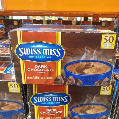 【阿猜本丸】SWISS MISS 香醇巧克力 即溶可可粉 1.55KG (31公克*50包)/盒 97494 COSTCO 好市多