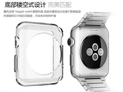 【小宇宙】apple watch 38mm 42mm 智能手錶保護套 TPU超薄 透明 多色 手錶套 軟殼 防刮 抗摔