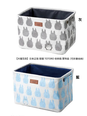 【大罐百貨】日本正版 龍貓 TOTORO 收納箱 置物盒