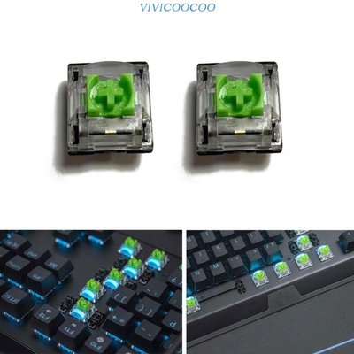 2 件 RGB 綠色開關,適用於黑寡婦 V3 Pro V3 Tenkeyless 遊戲鍵盤