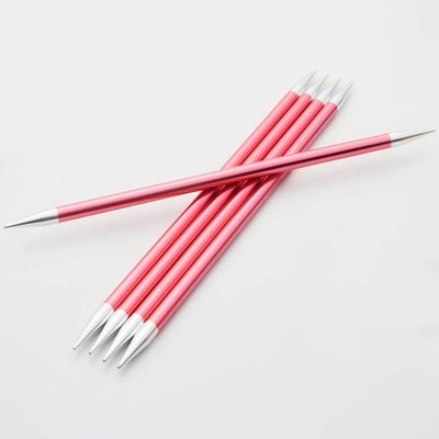 【天河、小珍珍】KnitPro-Zing 輕金屬20cm五本短棒針；針頭 (2.0mm~6.0mm )