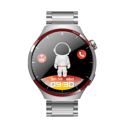 華強北S100MAX新款watch4pro太空版跨境爆款運動圓屏智能手表藍牙